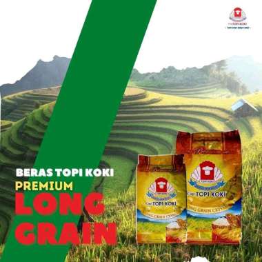 Beras Topi Koki Premium Long Grain 5 kg / topi koki long grain / beras premium