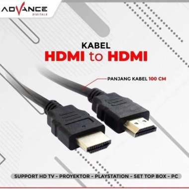 ADVANCE Kabel HDMI to HDMI Support Setup Box/Laptop/ monitor Garansi Resmi & 100% ORI