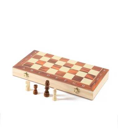 Set Catur Magnetik Kayu Lipat β Chess Wooden Magnetic Chess Set Cokelat