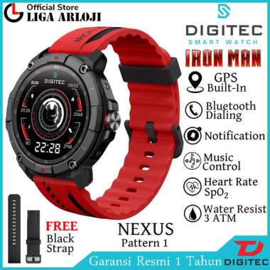 Digitec Smart Watch NEXUS Jam Tangan Smartwatch IRON MAN LIMITED EDITION Original Garansi resmi 1 Ta