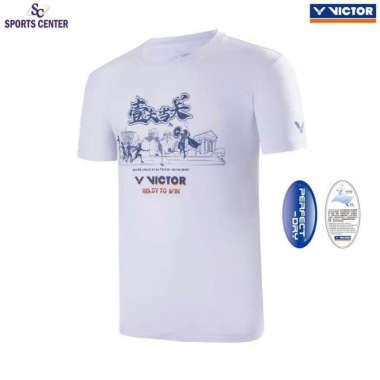 New Kaos / Jersey Badminton Victor Special Culture Design T-40036 A White XL