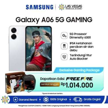 Samsung Galaxy A06 5G 6/128GB Gaming Edition Garansi Resmi Gray Gaming