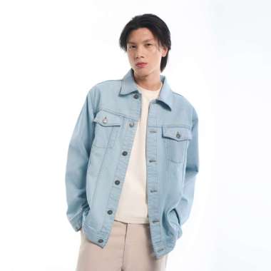 M231 Shift Jaket Denim Pria Light Blue 0999B Dewasa-XL
