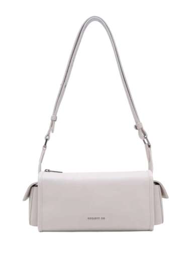 Ames Messenger Bag Eggshell White