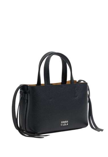 Mini Black Leather Chihuahua Bag