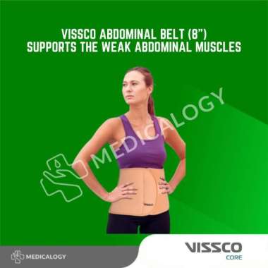 VISSCO Abdominal Belt (8") - Supports the Weak Abdominal Muscles