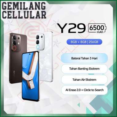 ViVO Y29 - Ram 6GB & 8GB / 128GB & 256GB - 6500mAh - 6/128, 8/128, 8/256 - Android 15 - Snapdragon 6