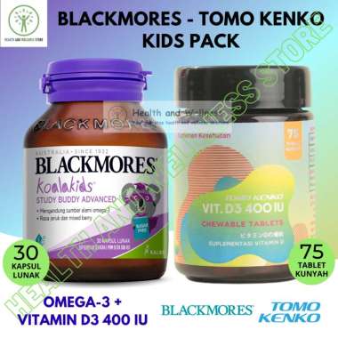 BLACKMORES KOALAKIDS STUDY BUDDY ADVANCED DAN TOMO KENKO VITAMIN D3 400 IU CHEWABLE TABLETS BMSTUD30