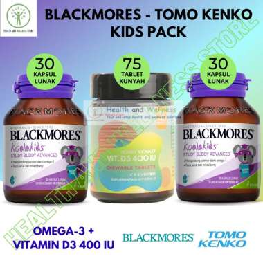 BLACKMORES KOALAKIDS STUDY BUDDY ADVANCED DAN TOMO KENKO VITAMIN D3 400 IU CHEWABLE TABLETS BMSTUD60