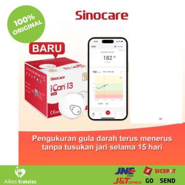 Sinocare iCan i3 Alat Cek Gula Darah Tanpa Tusuk Jarum / CGM / 15 Hari Berkelanjutan
