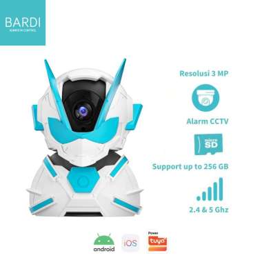 BARDI IP CAMERA INDOOR PTZ X BARDION/SMART CCTV/ CCTV Pintar - WIFI 67/255 * Kategori Kamera & Drone