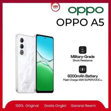 Hp Oppo A5 2025 Ram 8GB Internal 128GB Garansi Resmi White