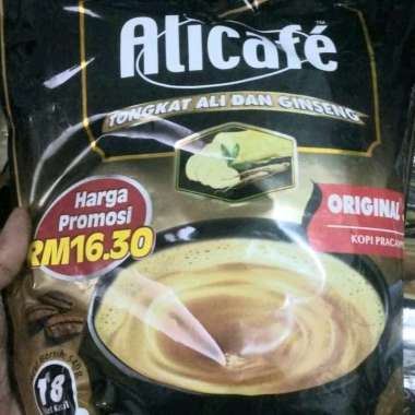 Alicafe Tongkat Ali dan Ginseng ( isi 18 ) Alicafe Tongkat Ali ( 18 x 30gr )