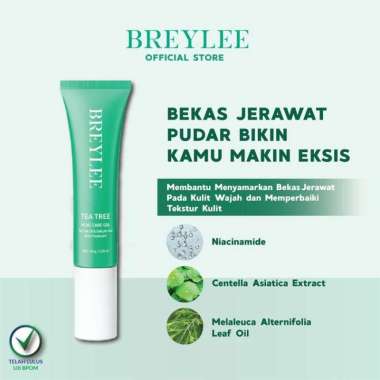 [OFFICIAL]BREYLEE Tea Tree Acne Care Gel - BREYLEE Acne Care Gel Memudarkan Bekas Jerawat & Memperba