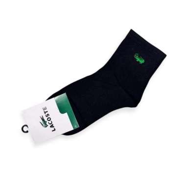 ALZURA - Kaos Kaki Pria Wanita - Kaos Kaki Catton Import - Bahan Tebal Hitam