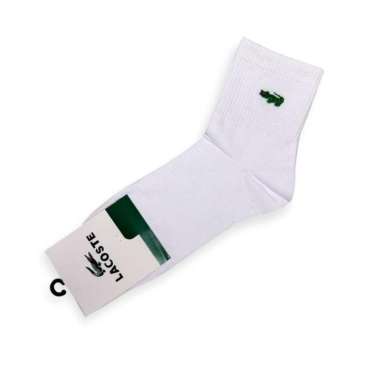 ALZURA - Kaos Kaki Pria Wanita - Kaos Kaki Catton Import - Bahan Tebal Putih