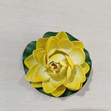 bunga teratai apung bunga lotus imitasi Kuning