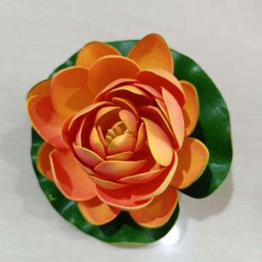 bunga teratai apung bunga lotus imitasi Orange