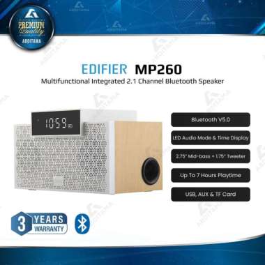 Speaker Portable EDIFIER MP260 Portable Bluetooth Speaker Driver Sistem 2.1 channel denagn tweeter 8
