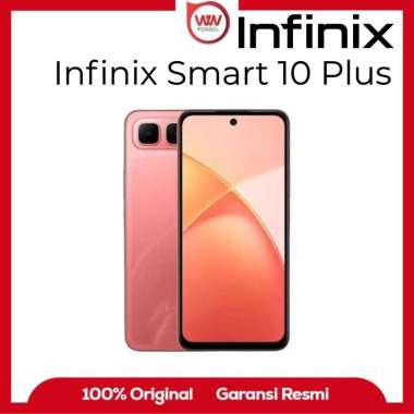 Hp Infinix Smart 10 Plus Ram 8GB Internal 128GB Garansi Resmi Ruby Red