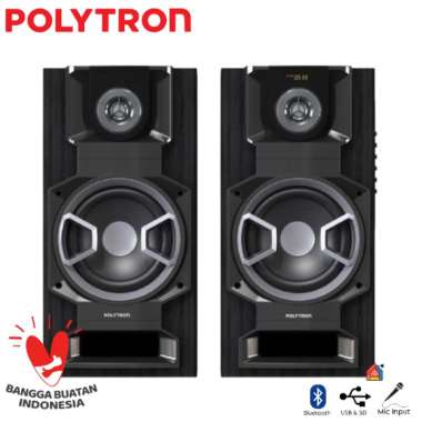 Speaker Polytron PAS 8E10 MIC + Bluetooth + SD Card / Multimedia Polytron PAS 8E10