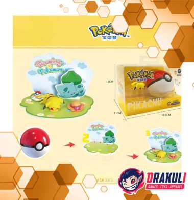 Toys Apolo Pokemon DIY Scenery Scene Set Series - Pikachu Blooming