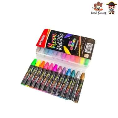 Greebel Moon and Metallic 12 Oil Pastels Crayon