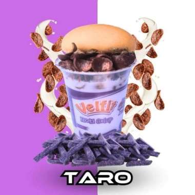 DHIO-1 Cup roti celup velfitroti viral VELFIT ROTI CELUP 1 CUP LEZAT NYOKLAT KENTAL Taro