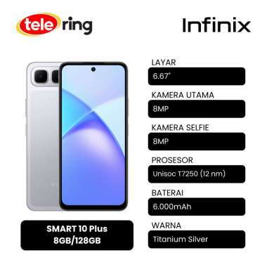HP INFINIX SMART 10+ 8/128GB SILVER