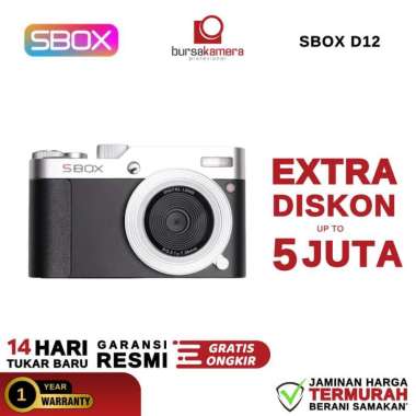 SBOX D12 Digital Camera Pocket with 16x Zoom SBOX D 12 Kamera Saku Garansi Resmi