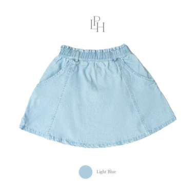 Little Palmerhaus Abby Denim Skirt Rok Jeans Anak Perempuan 2 tahun Light Blue