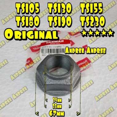 Nut Crankshaft Mur Kruk As Roda Angin Yanmar TS180 TS190 TS230 Ori