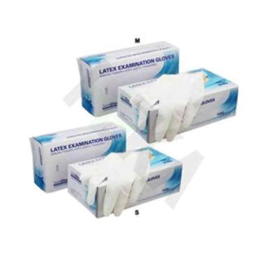 Safeglove Latex Examination - Sarung tangan Handscoon karet isi 100 Size L