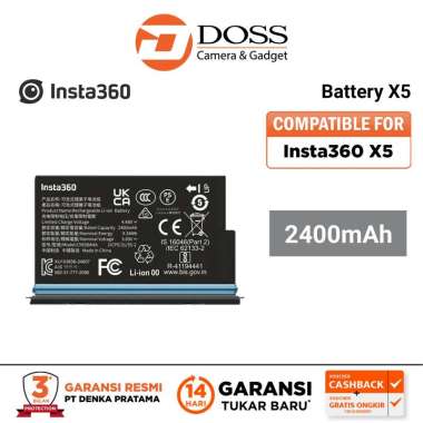 Insta360 Rechargeable Battery for X5 Camera (2400mAh)