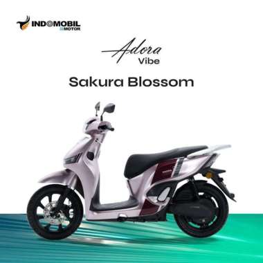 Indomobil E-Motor Adora Vibe Sepeda Motor [OTR SULAWESI] Sakura Blossom Kendari