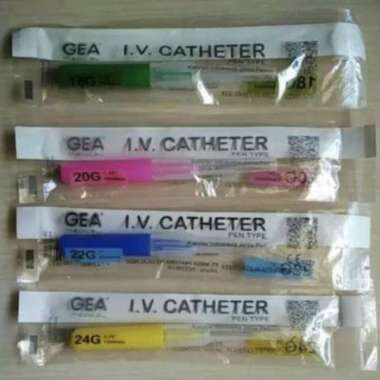 GEA IV Catheter 1 pc - Jarum Infus 20 G