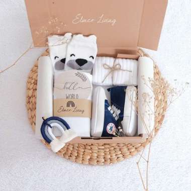 Elmer Living Baby Gift Set COZY Navy