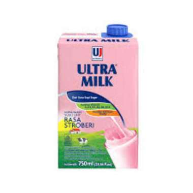 ULTRA MILK STRAWBERRY 750ML/PCS