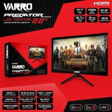 Monitor LED Varro 22 Inci HDMI + VGA