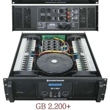 POWER AMPLIFIER SOUNDSTANDARD GB2.200 + GB 2.200 + CLASS GB KOMPONEN MACRO