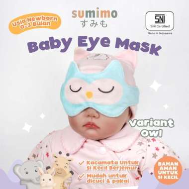 Sumimo Baby Eye Mask/Penutup mata bayi owl