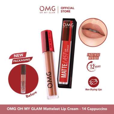 OMG OH MY GLAM Mattelast Lip Cream 2.9 g - Lip Cream Matte 14 CAPPUCINO