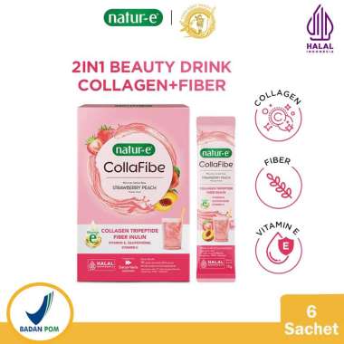 Natur-E CollaFibe Collagen Drink with Vitamin E & Fiber (1 Box)