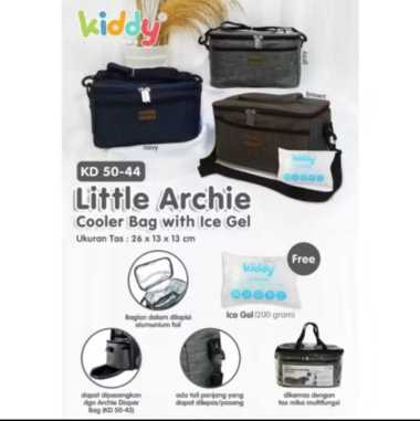 Kiddy cooler Bag Free Ice gel / Tas penyimpan Asi dan Makanan Bayi Navy