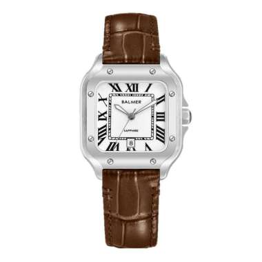 JAM TANGAN WANITA ANALOG KOTAK BALMER SAPPHIRE ORIGINAL B 8206 BALMER B.8206 JAM BALMER 8206 JAM BAL