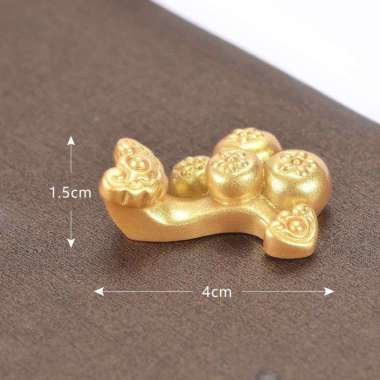 Cake Topper Imlek Hiasan Kue Cake CNY Miniatur Mainan Duit Emas Cake Koin Hiasan Gold Pajangan Resin