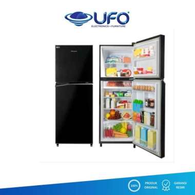 PANASONIC Kulkas Econavi Inverter 2 Pintu - NR-BB201Q-PK