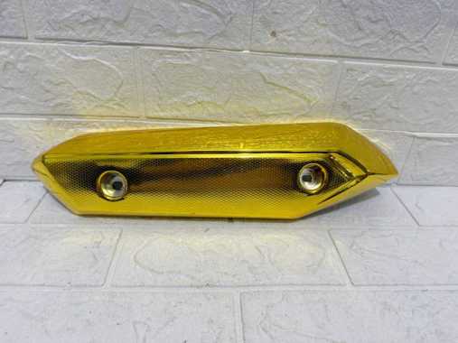 Cover Tutup Knalpot RPM Beat New Fi Gold Tameng Cover Knalpot Beat New Fi Gold