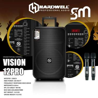 Speaker Portable Hardwell VISION 12PRO 12 inch Bluetooth meeting