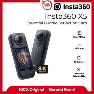 Insta360 X5 Action Cam 8k 360 Action Camera | Action Camera Insta 360 ONE X5 Action Cam Garansi Resm